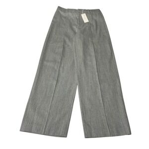 VINCE Italian Wool-Blend High-Rise Pleated‎ Wide Leg Trouser Women's Sz 8
